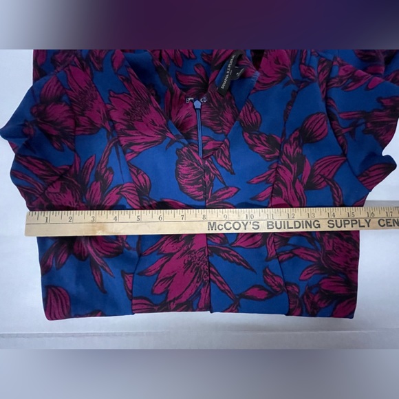 Banana Republic floral printed zip dress size 2 - Picture 9 of 10